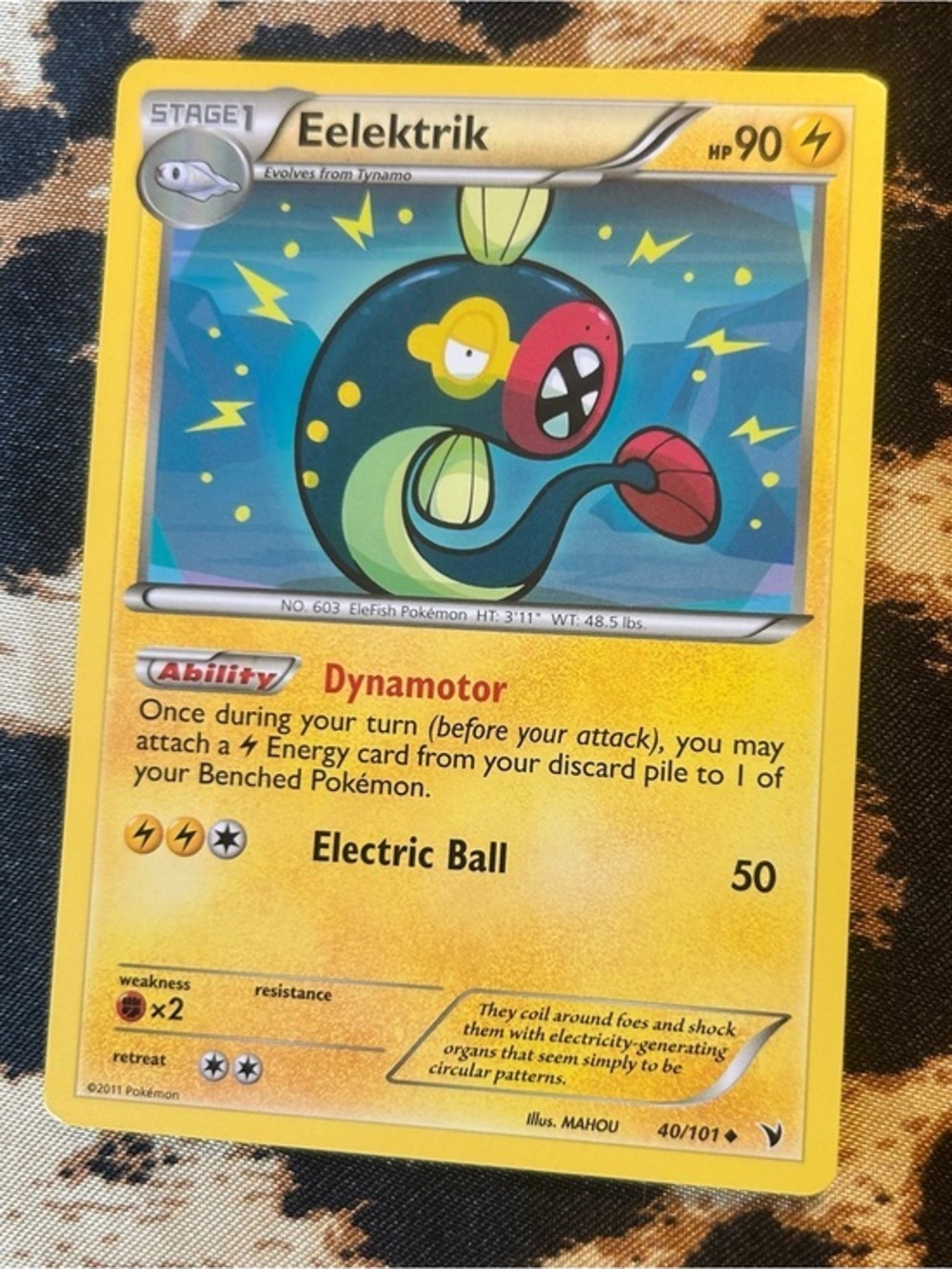 Eelektrik Pokemon Noble Victories TCG English LP